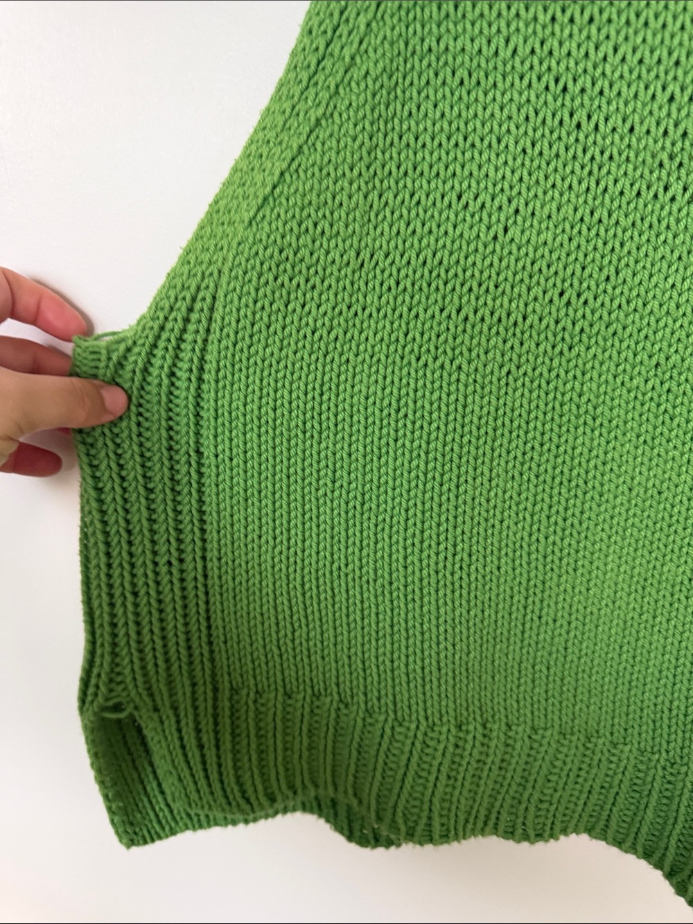 100% cotton Hand Knit Sleeveless Tank - Women's Knit Vest - Picture 5 of 6
